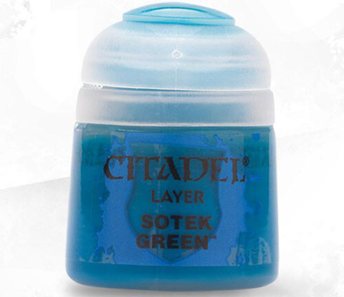 

Миниатюра Games Workshop Citadel Layer Paint: Sotek Green (12ml)