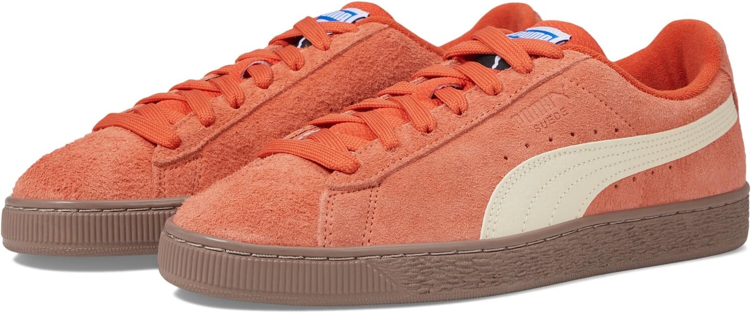 

Кроссовки Suede Now & Then PUMA, цвет Fall Foliage/Alpine Snow/Cool Light Gray