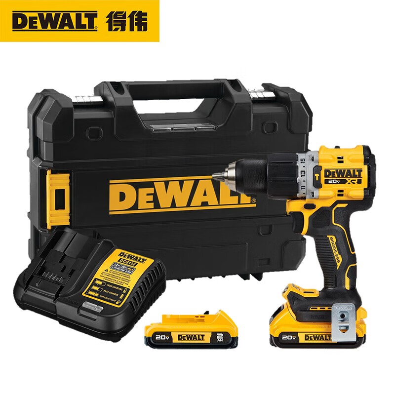 Дрель Dewalt DCD805D2T + два аккумулятора 2.0Ah