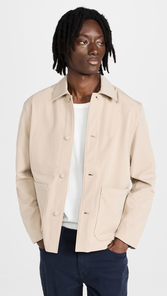 

Рубашка Club Monaco Bonded Chore, серо-коричневый