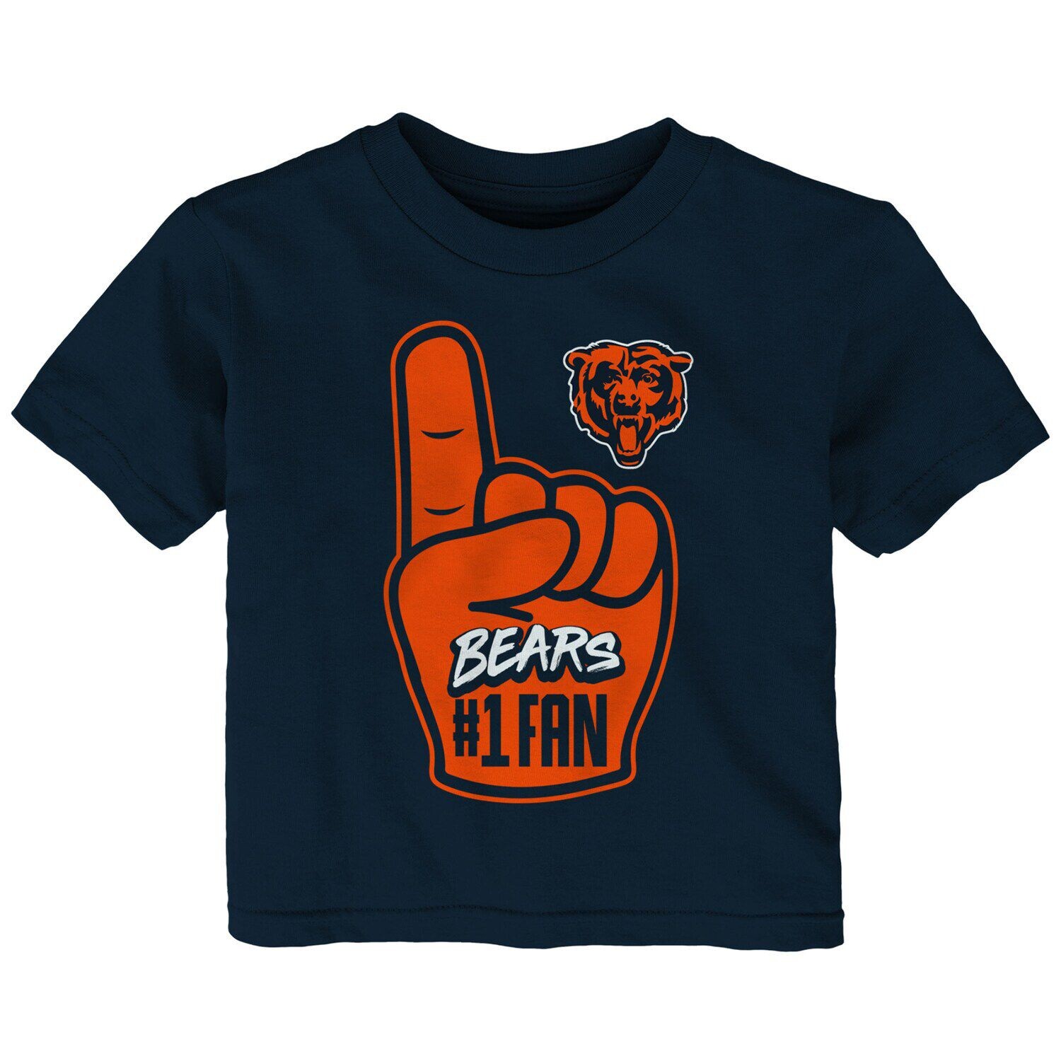 

Темно-синяя футболка Chicago Bears для младенцев Outerstuff