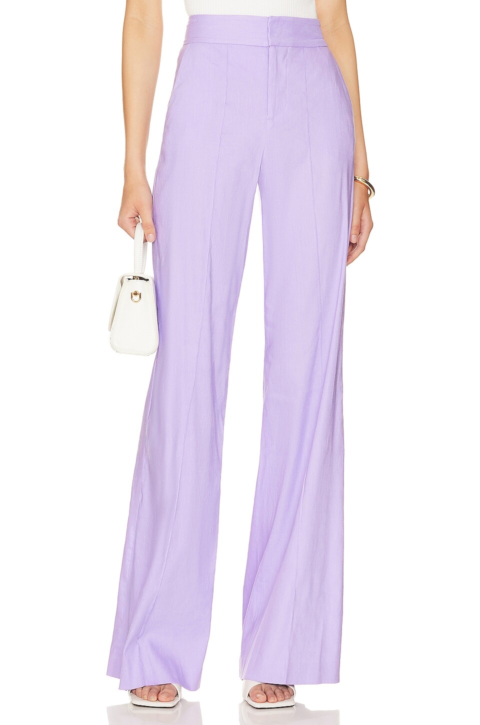 

Брюки Alice + Olivia Dylan High Waist Wide Leg, цвет Solstice