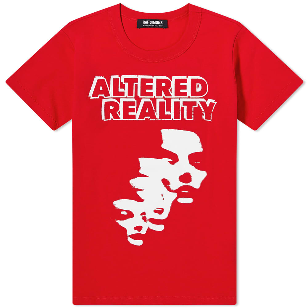 

Футболка Raf Simons Altered Reality Tee, Красный