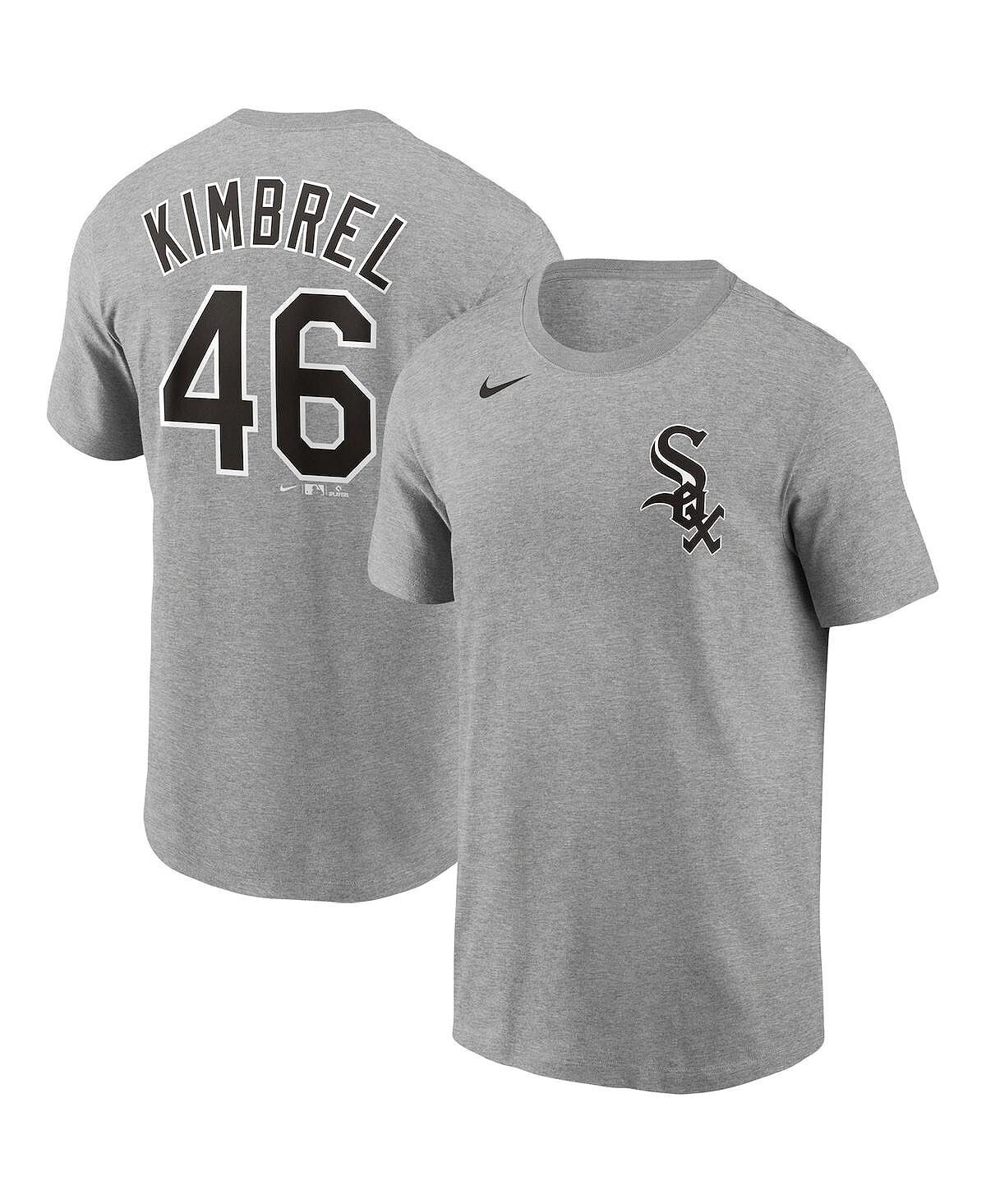 

Мужская футболка craig kimbrel heathered grey chicago white sox с именем и номером Nike, мульти
