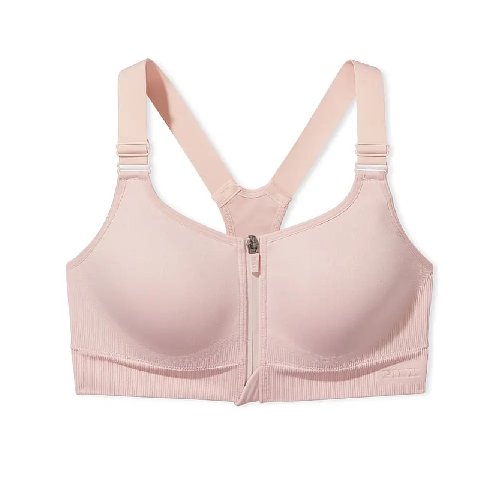 

Топ спортивный Victoria's Secret Pink Active Seamless Air High-impact, светло-розовый