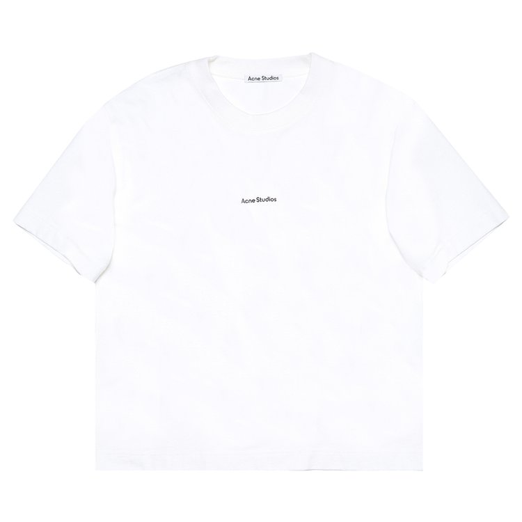 

Футболка Acne Studios Logo T-Shirt Optic White, белый