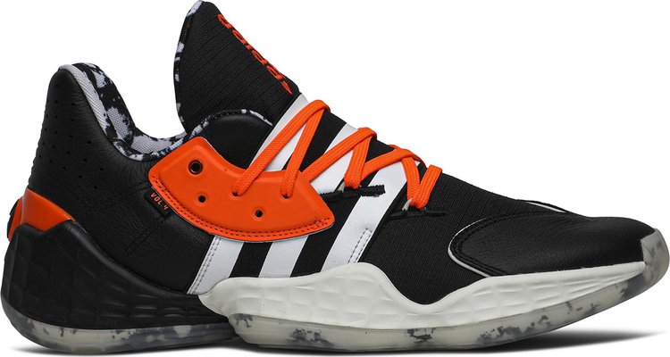 Кроссовки Adidas Daniel Patrick x Harden Vol. 4 'Solar Orange', черный кроссовки мужские adidas harden vol 4 daniel patrick серый