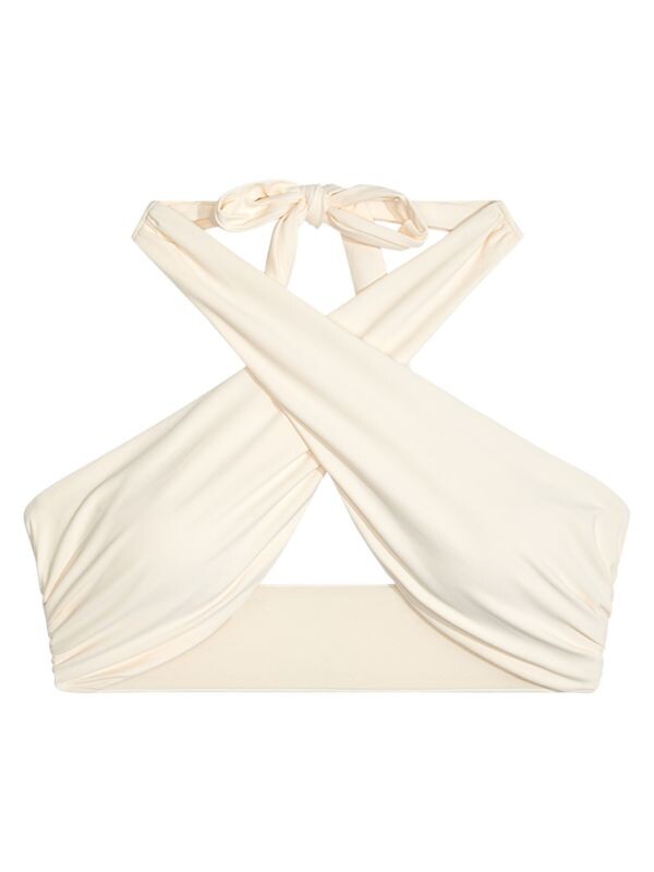 

Верх бикини с завязками на шее WeWoreWhat Off white