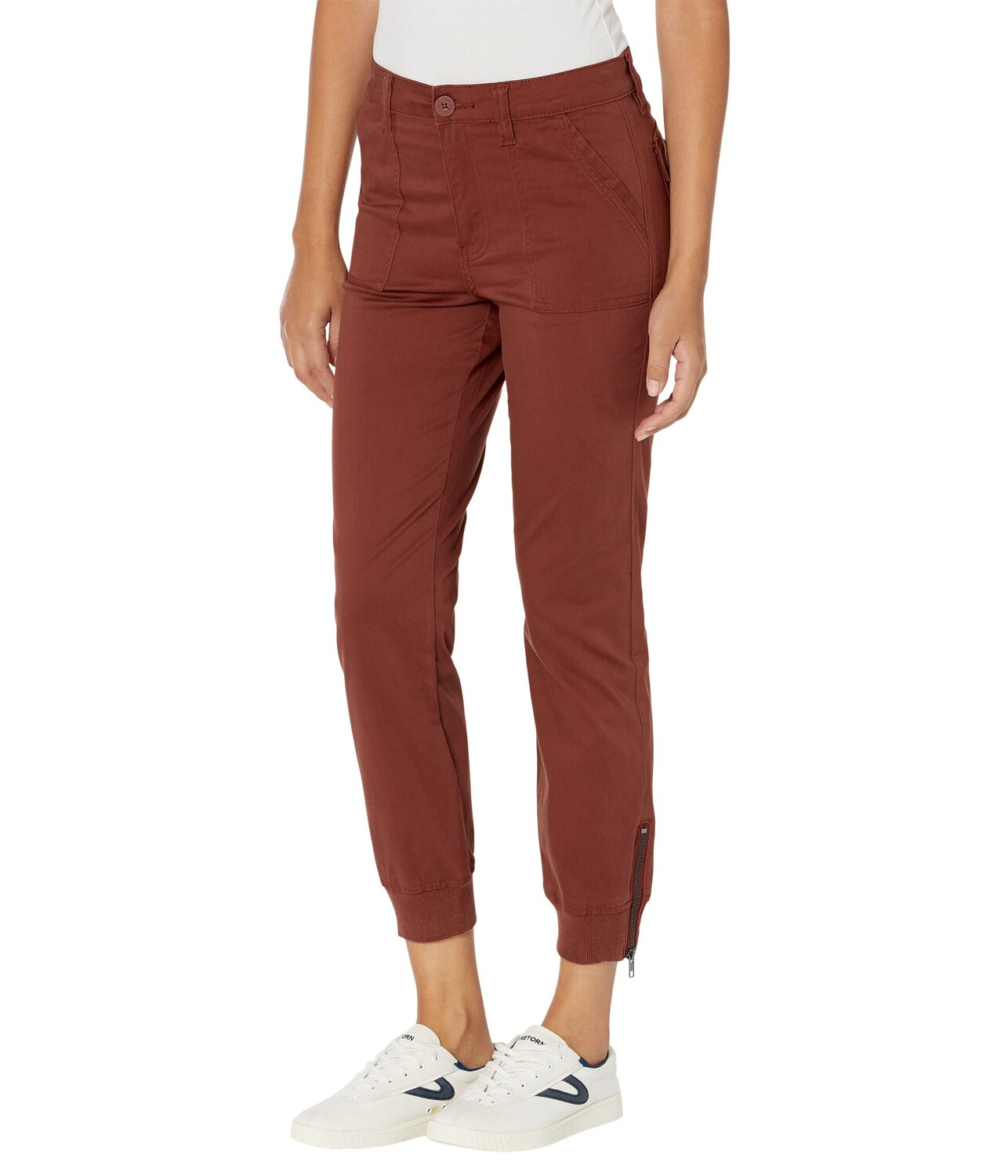 

Джогггеры KUT from the Kloth, Chris High-Rise Utility Joggers in Nutmeg