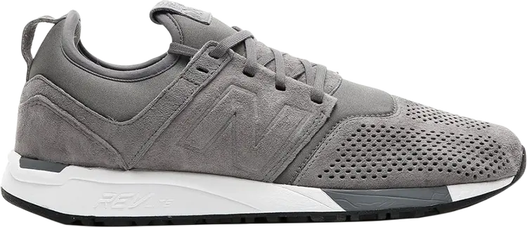 

Кроссовки New Balance 247 Suede 'Grey White', серый