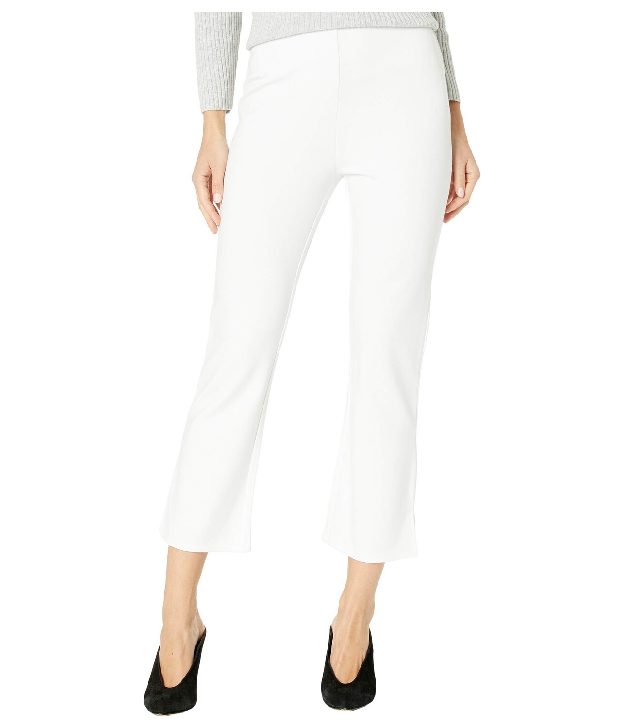 

Брюки Lysse, Cropped Kick Flare Pants in Lightweight Ponte, Белый