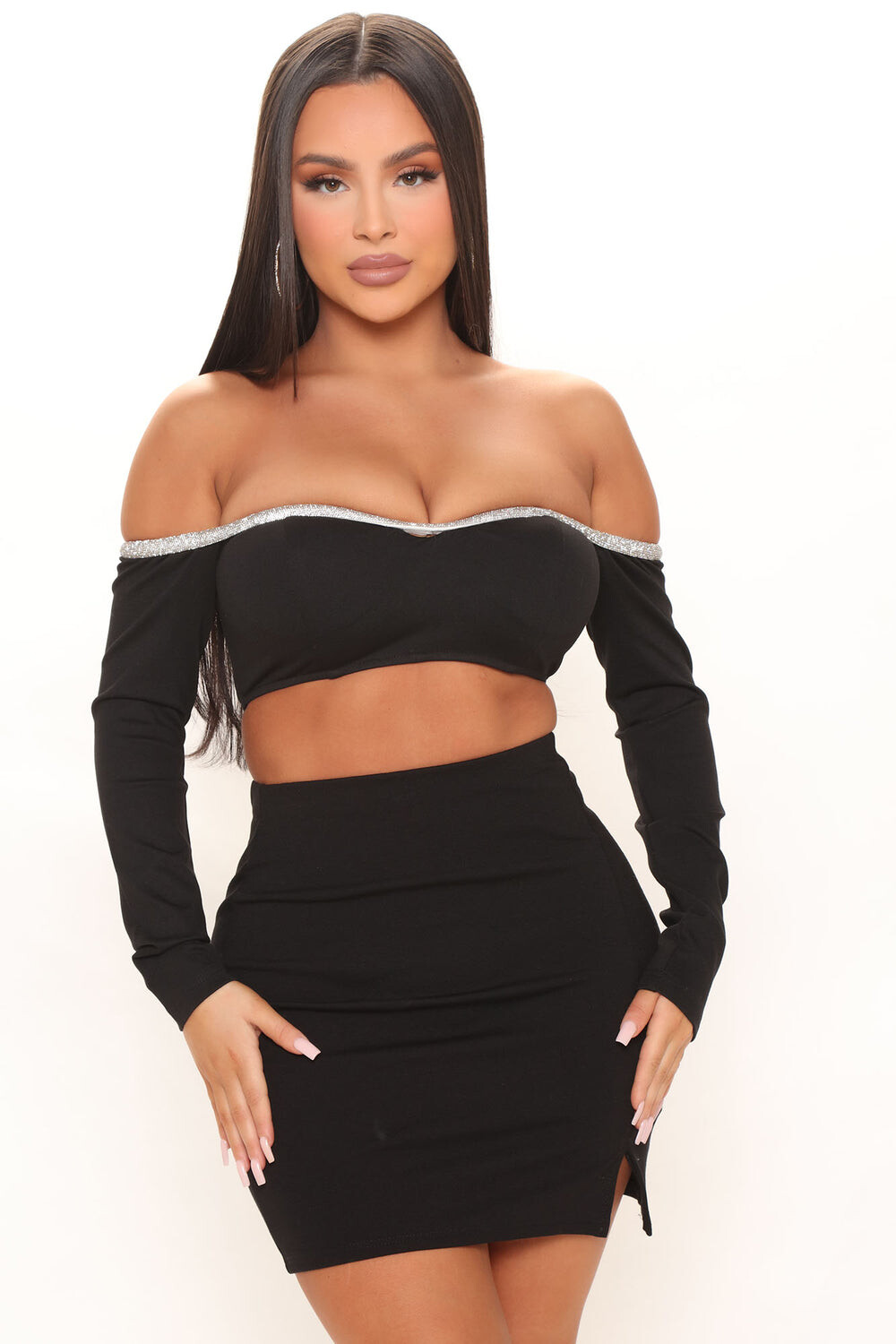 

Топ Fashion Nova FNT478, черный