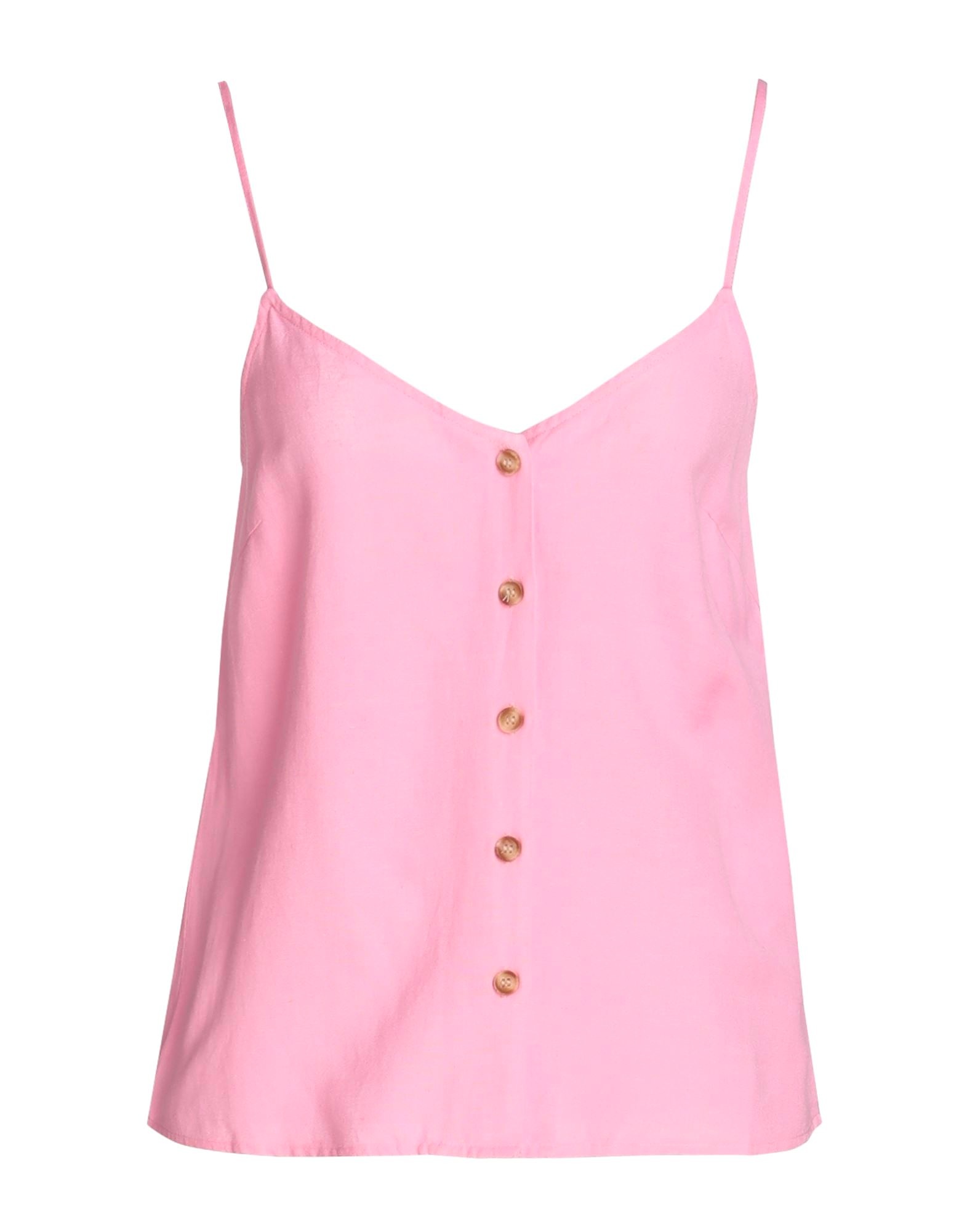 Топ Vila, розовый кружевные пижамные комплекты женская пикантная пижама на бретельках без рукавов костюм с v образным вырезом топ на бретельках короткий к