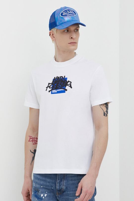 

Хлопковая футболка Karl Lagerfeld Jeans, белый