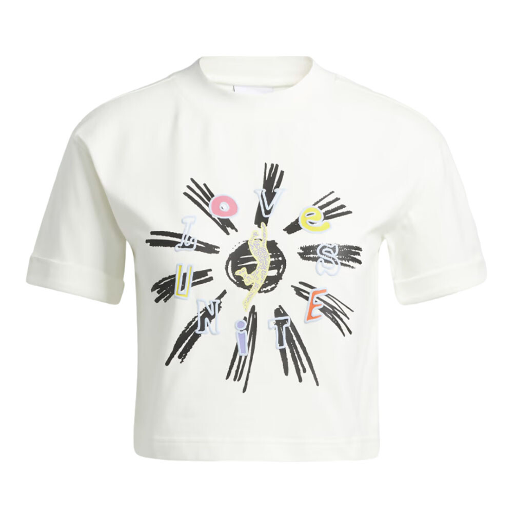 

Футболка Adidas Originals Love Unites Crop, белый