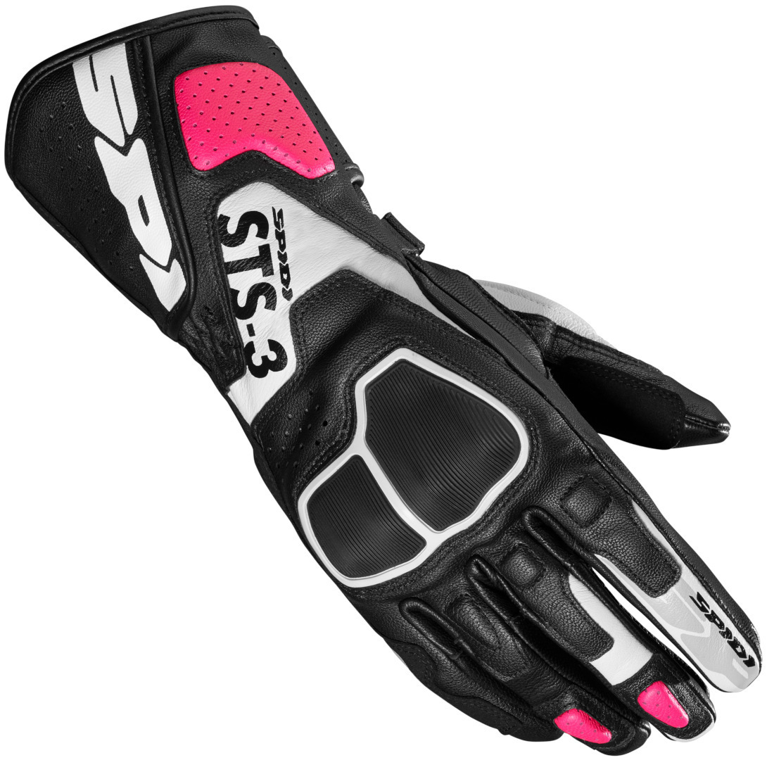 Перчатки женские Spidi STS-3 мотоциклетные, черный/розовый
