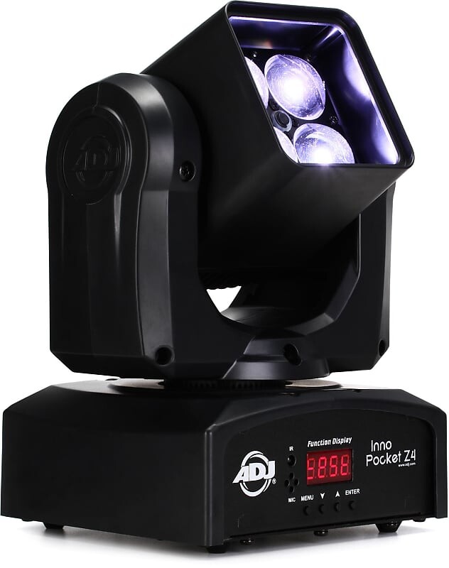 

ADJ Inno Pocket Z4 4-LED RGBW Промывочная головка с движущейся головкой и зумом (комплект из 2 шт.) American DJ INN119=2