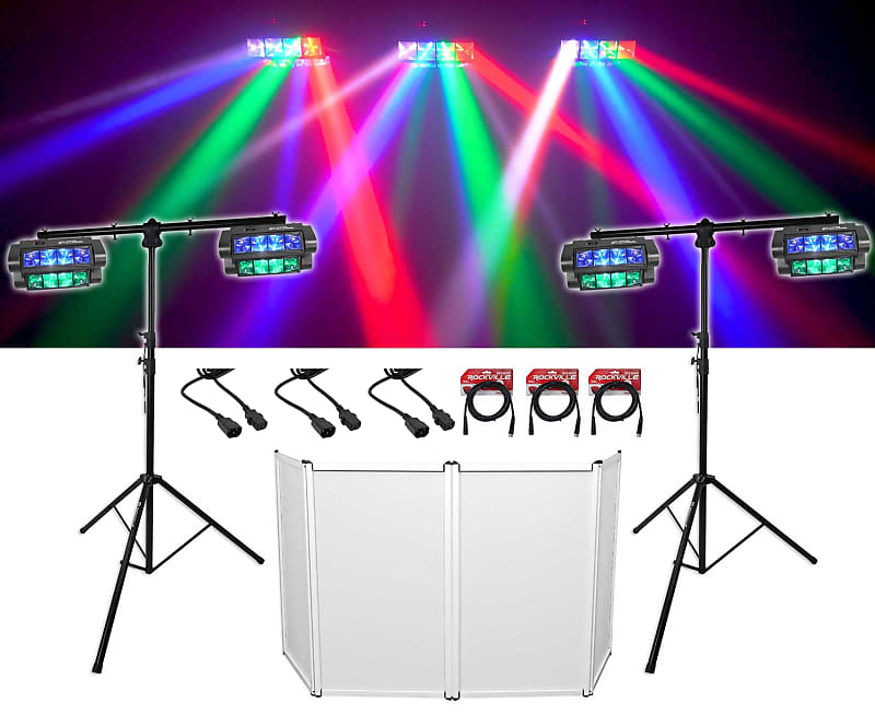 Лампа Rockville Spyder LED Beam Moving Head DMX DJ led super beam moving head light 4x25w super beam dmx 14 channels stage lighting for disco nightclub dj bar party
