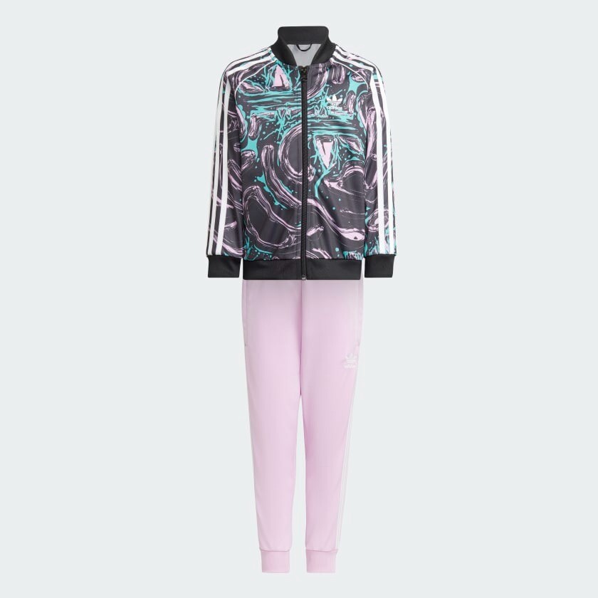 

Детский спортивный костюм Adidas Originals SST, 2 предмета, черный/сиреневый/мультиколор