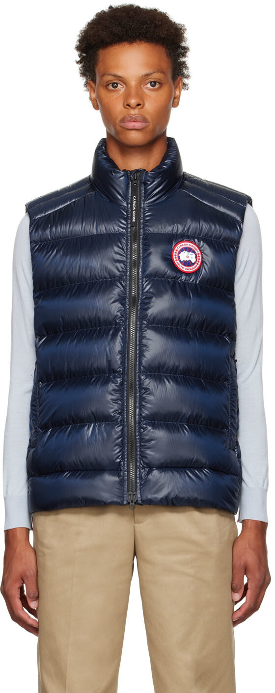 

Темно-синий пуховый жилет Crofton Canada Goose