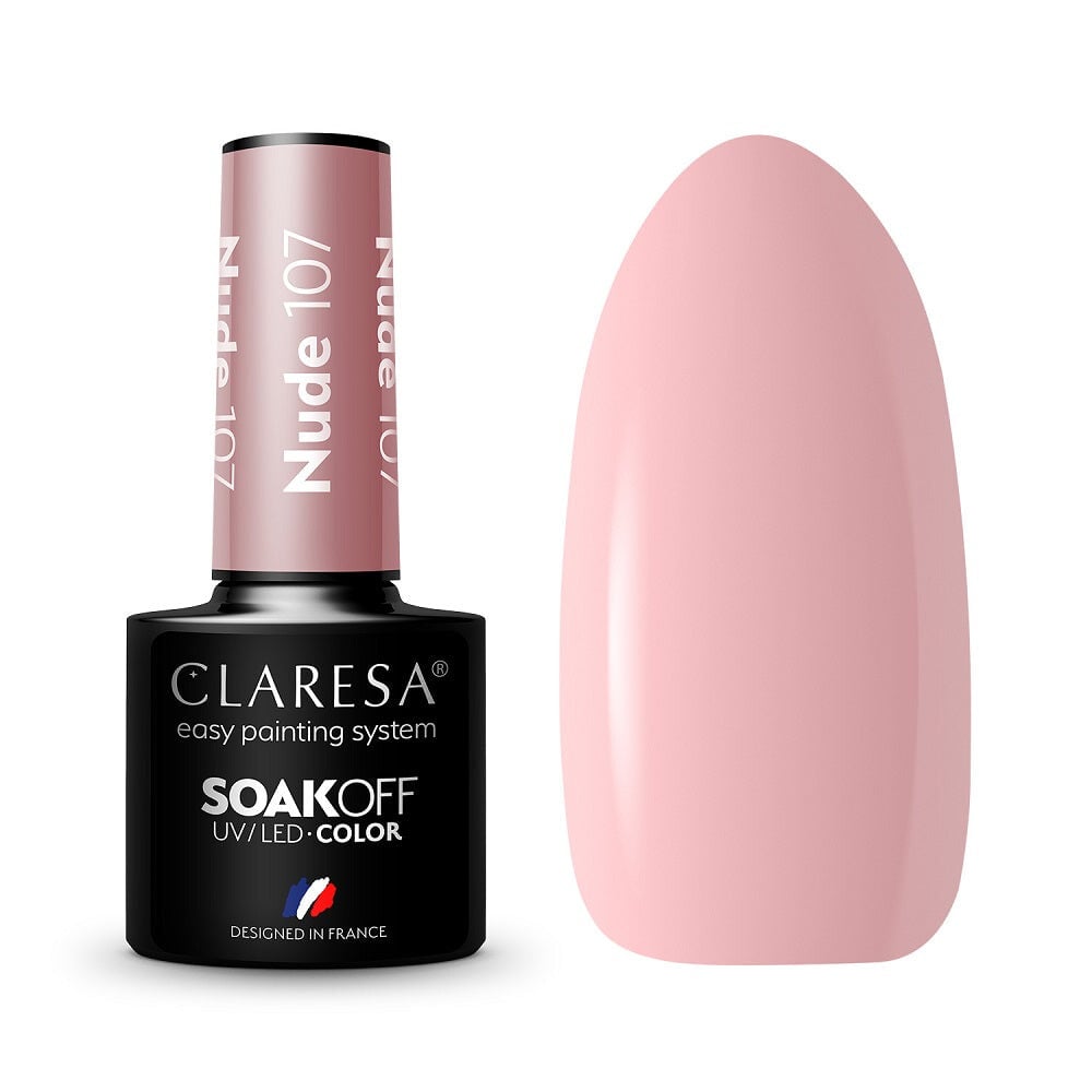 

Claresa Гибридный лак Soak Off UV/LED Nude 107 5г