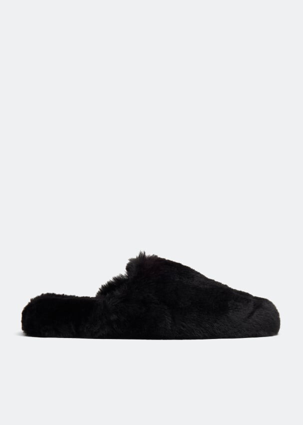 

Мюли BALENCIAGA Teddy mules, черный