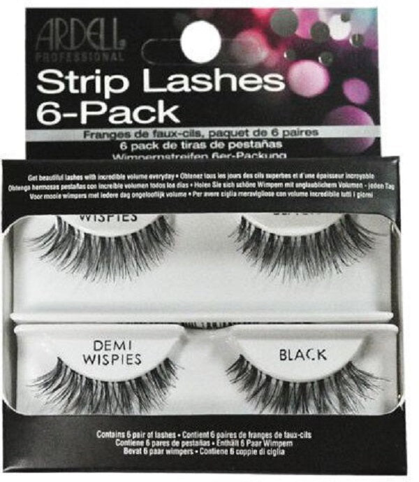 

Ardell Strip Lashes 6-Pack Demi Wispies 6 пар накладных ресниц Черный