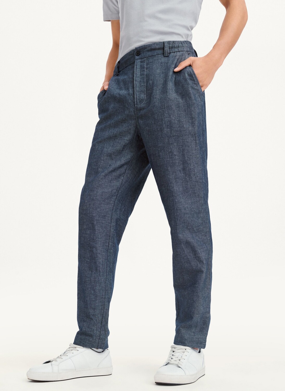 

Брюки льняные DKNY, Серый