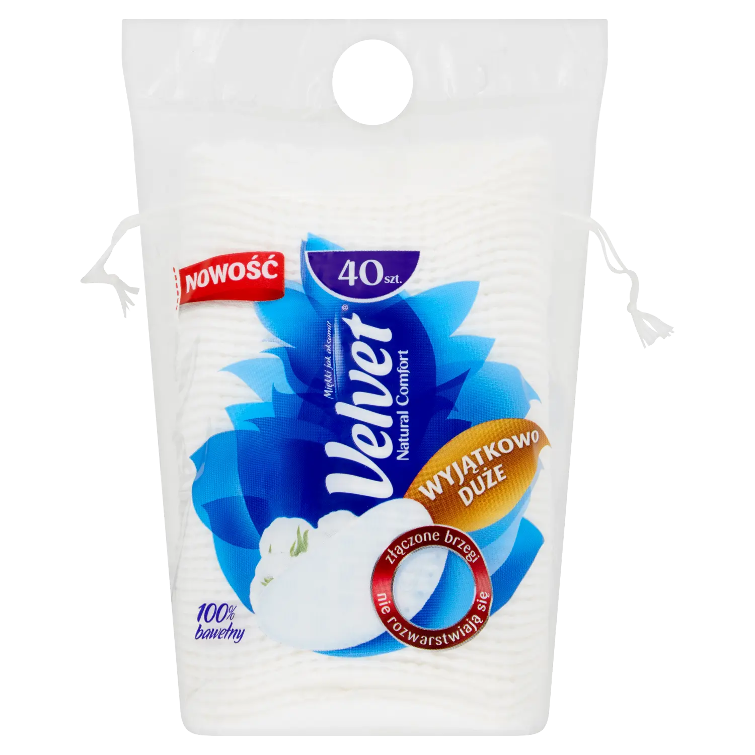 

Velvet овальные ватные диски, 40 шт/1 упаковка