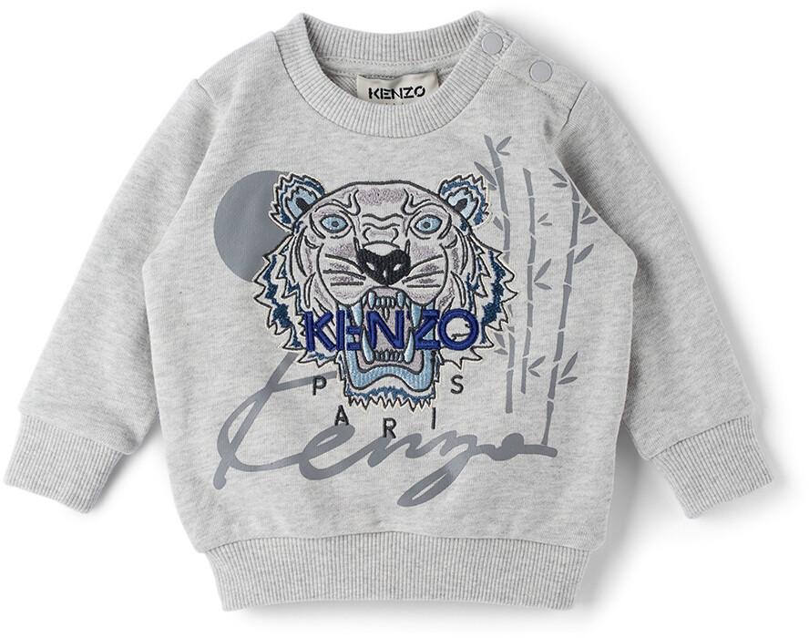 

Толстовка Baby Grey Tiger Kenzo