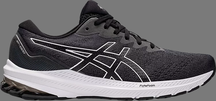 Кроссовки gt 1000 11 'black white' Asics, черный - фото