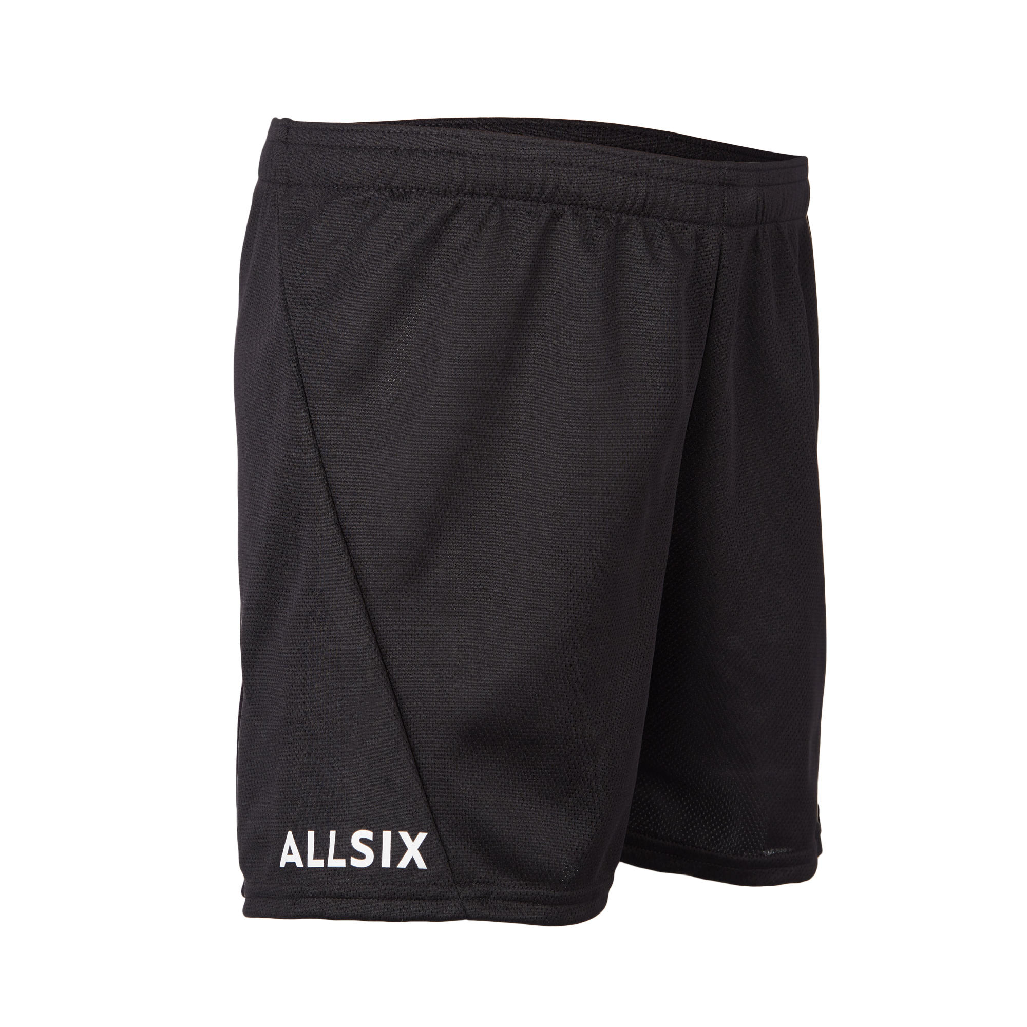 Волейбольные шорты для мальчиков V100 черные ALLSIX, черный волейбольные шорты decathlon v100 allsix черный