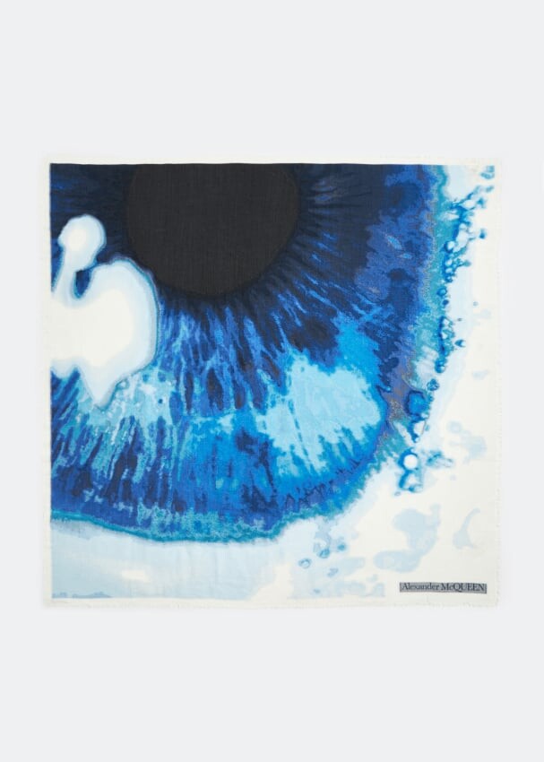 

Шарф ALEXANDER MCQUEEN Galactic Iris shawl, синий