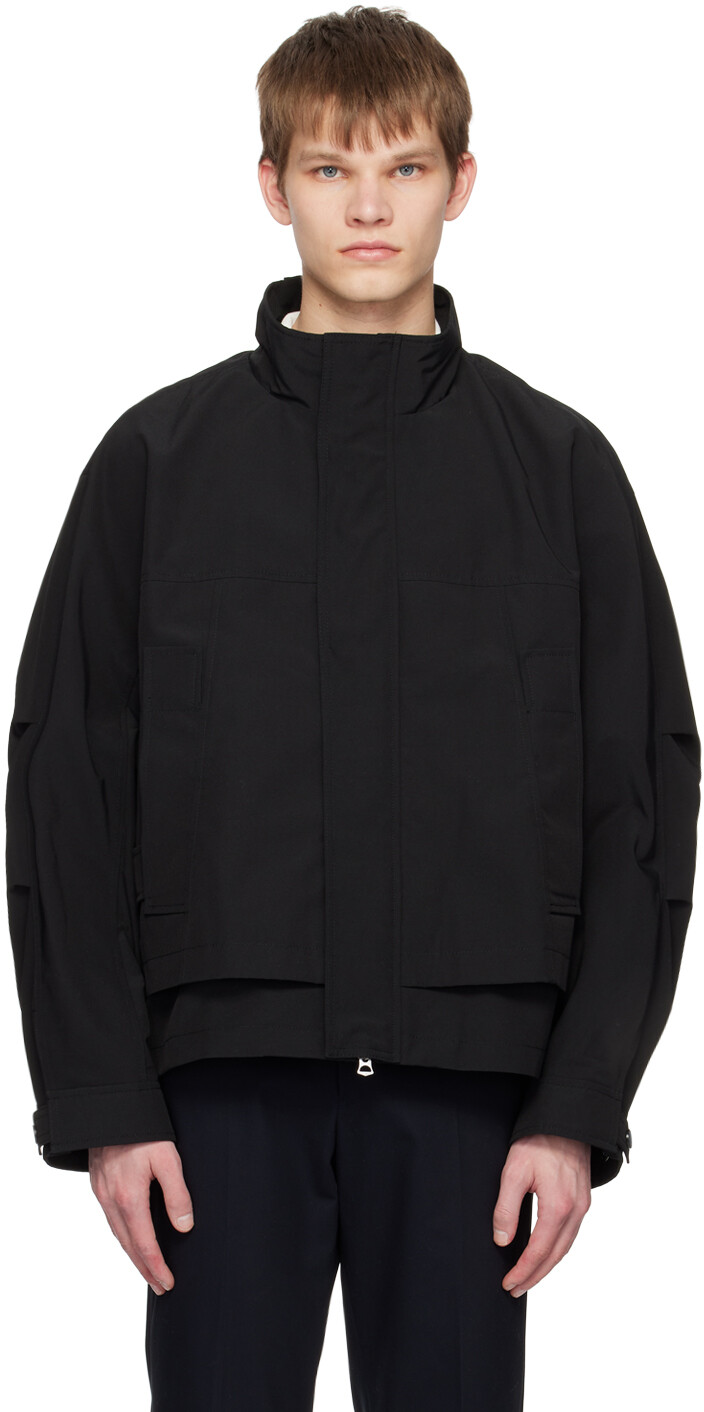 

Черная укороченная куртка Solid Homme