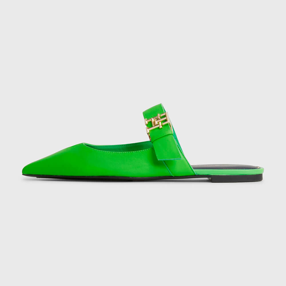 

Сандалии Tommy Hilfiger Pointy-toe Logo, зеленый
