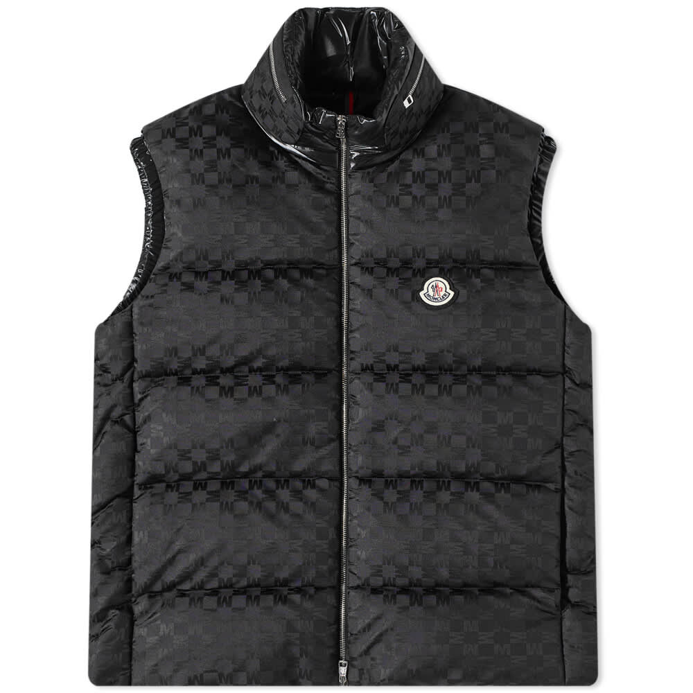 

Жилет Kita с монограммой Moncler, Черный