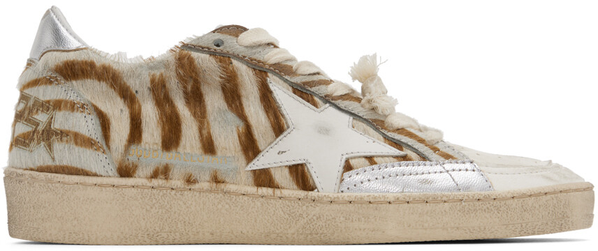 

Белые кроссовки Ball Star Golden Goose