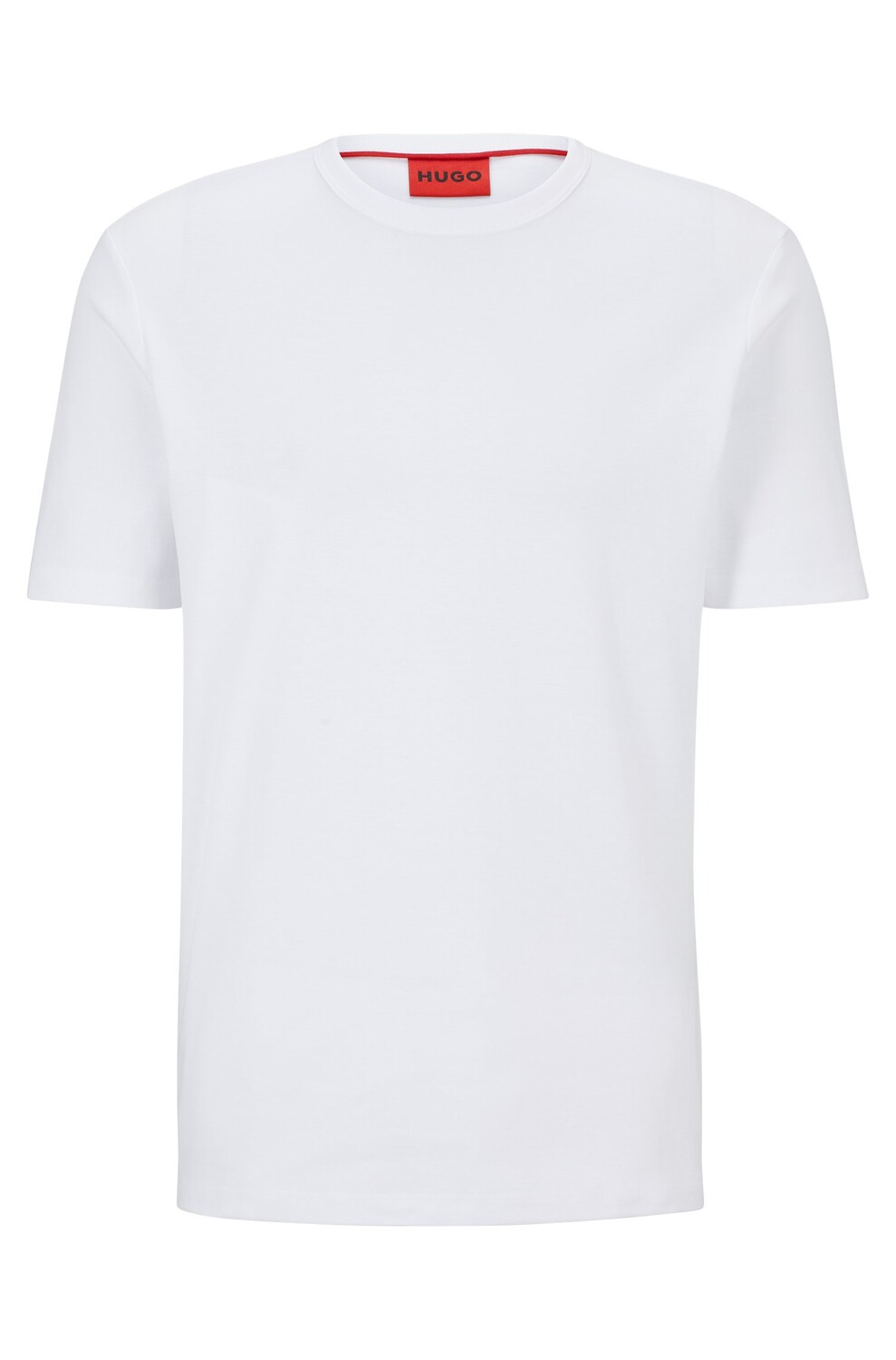 

Футболка Hugo Pima-cotton Regular-fit With Contrast Logo, белый