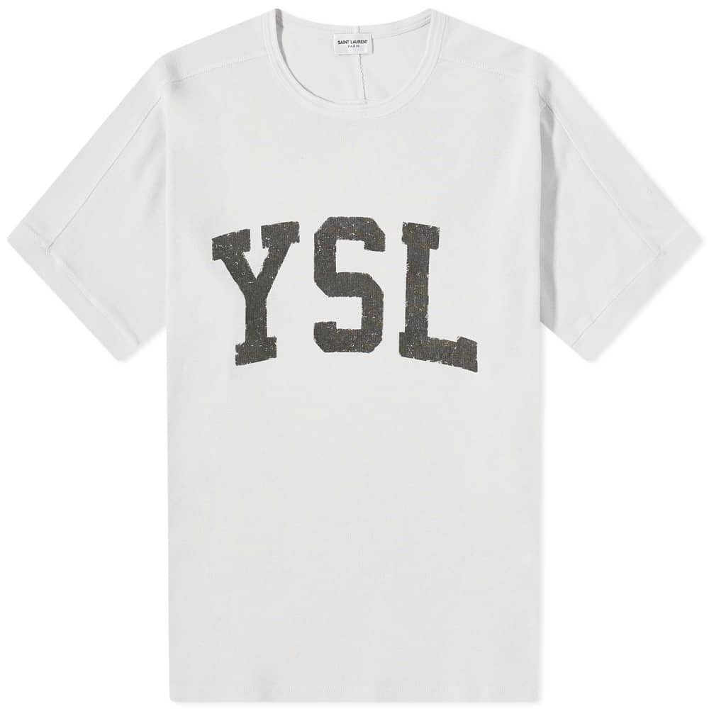 

Футболка с логотипом Ysl College Saint Laurent