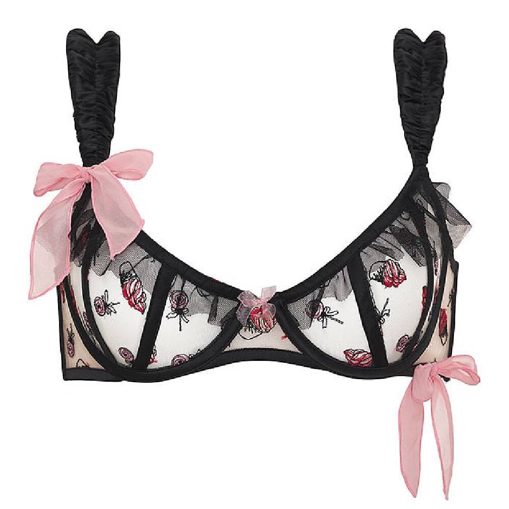 

Бюстгальтер на косточках Victoria's Secret Rosie Bow, черный