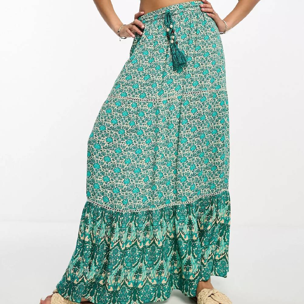 

Юбка макси Vero Moda, зеленый