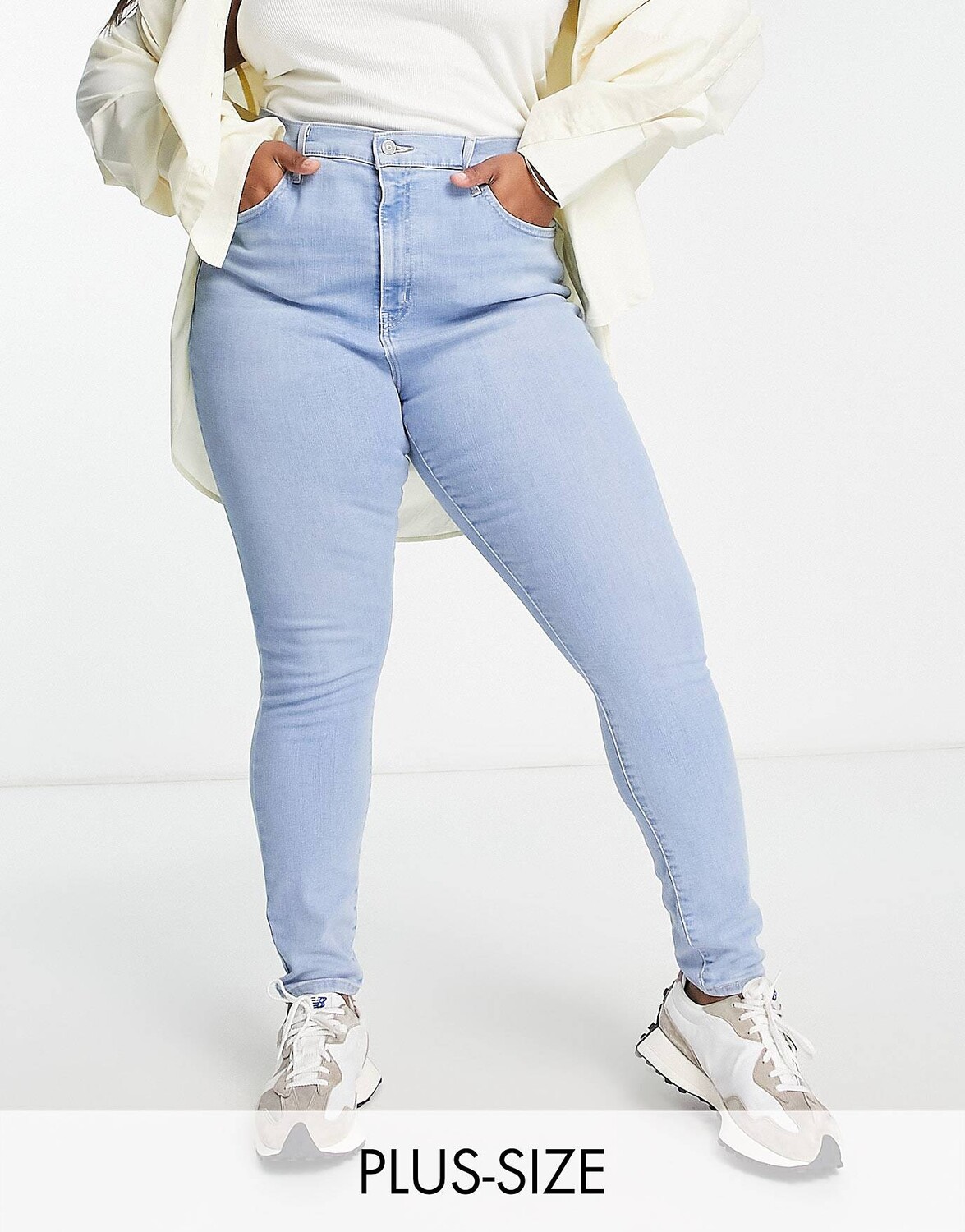 

Высокие джинсы скинни Levi's Plus миди цвета индиго