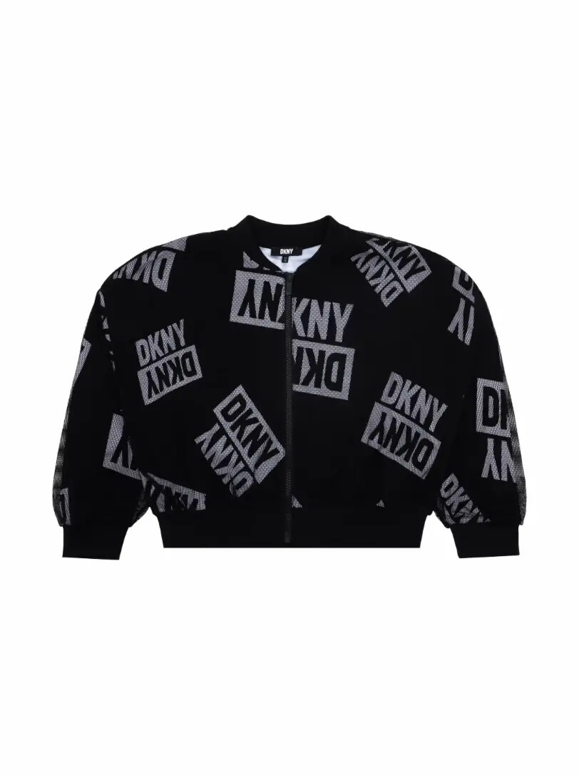 

Сетчатый бомбер с монограммой DKNY