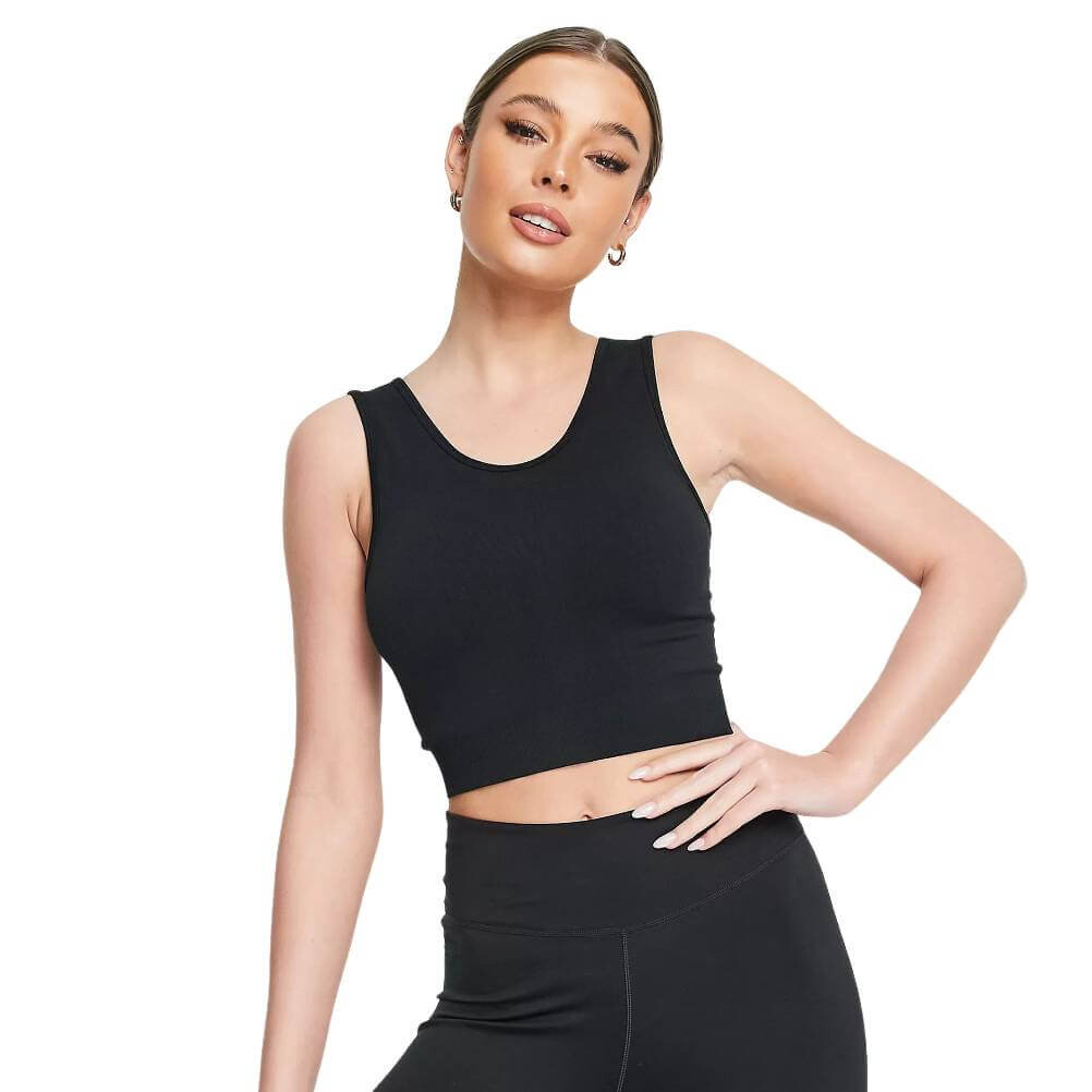 

Топ Nike Yoga ADV Dri-Fit Double Layer Crop, черный
