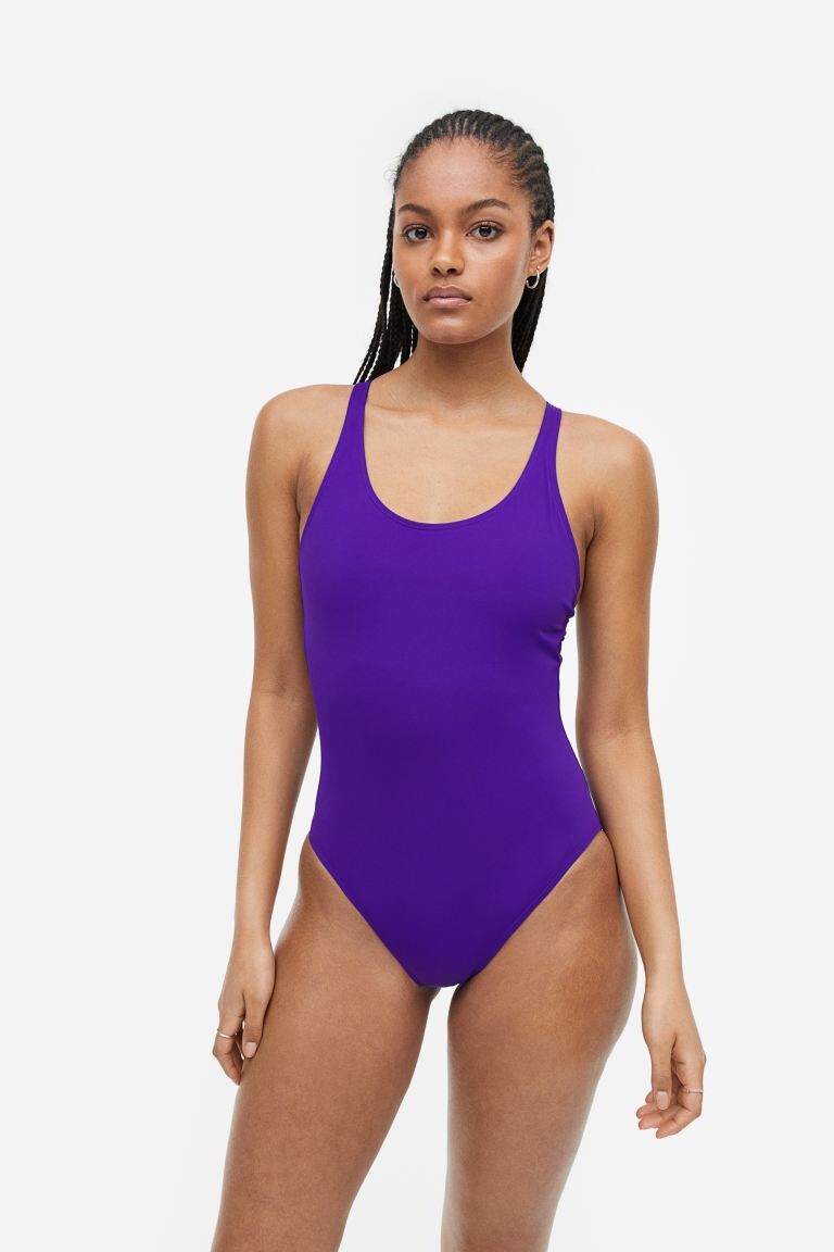 

Спортивный купальник H&M, темно фиолетовый