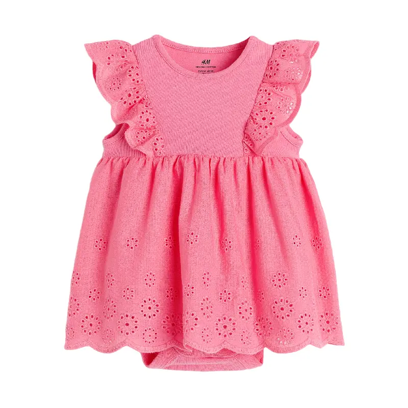 

Платье-боди для новорожденных H&M, розовый