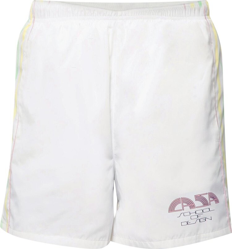 

Шорты Casablanca Shell Suit Track Shorts 'Arts Club', белый