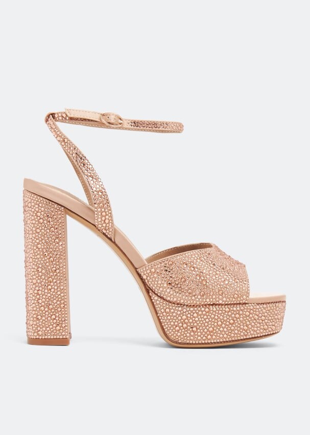 

Сандалии NICOLI Vallea platform sandals, бежевый