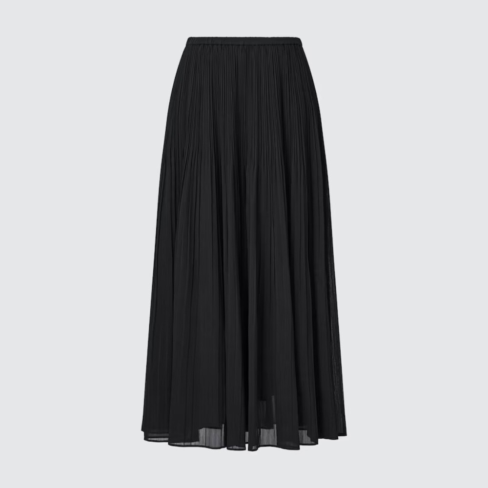 

Юбка Uniqlo Chiffon Pleated, черный