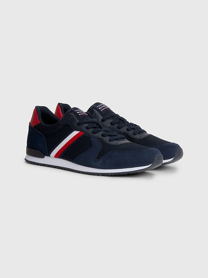 

Кроссовки с логотипом из смешанных материалов Tommy Hilfiger
